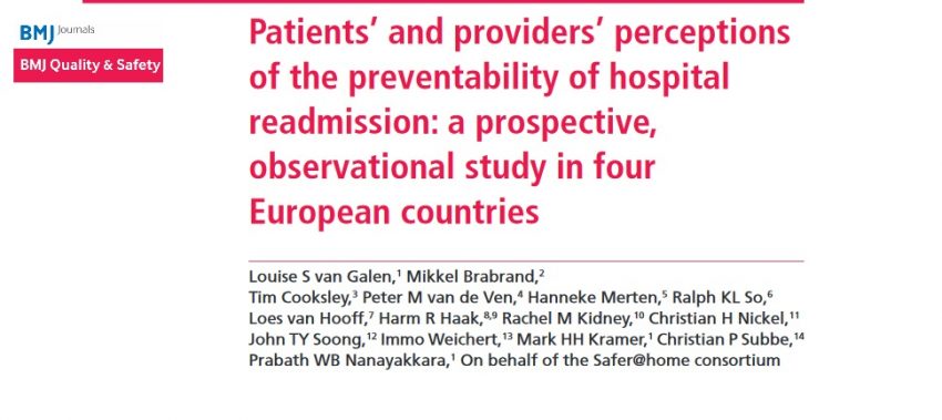 Patients’ and providers’ perceptions of the preventability of hospital readmission: a prospective, observational study in four European countries